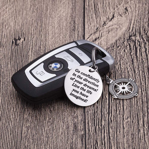 Inspirational Gifts for son daughter keychain Women Men Graduation Gifts For high school college graduates Him Her Graduation Masters Nurses Students from College