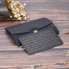Load image into Gallery viewer, Wallet Insert Card Black Christmas Gifts for Him Her Men Husband Valentine from Wife Girlfriend Boyfriend Anniversary Birthday Gifts Mini Love Note Wedding Engagement Gifts for Groom Fiance
