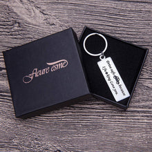 Load image into Gallery viewer, Drive Safe Keychain for Men Personalized Key Ring Gifts Dog Tag Inspirational Best Birthday Gifts for Boyfriend Truckers Husband Dad New Driver Couple Gifts Stocking Stuffer New Car Gift for Him
