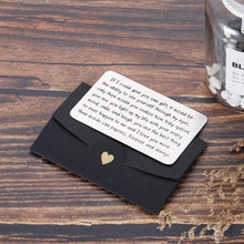 Load image into Gallery viewer, Wallet Insert Card Metal Christmas Gifts for Him Her Men Husband Valentine from Wife Girlfriend Boyfriend Anniversary Birthday Gifts Mini Love Note Wedding Engagement Gifts for Groom Fiance
