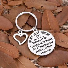 Load image into Gallery viewer, Friendship Gifts to Best Friends Valentine Appreciation Keychain Birthday Gifts for Teenage Girls Women Friends BFF Besties Gal Friends Thank You Gifts Wedding Gifts for Sisters Him Her Key Ring
