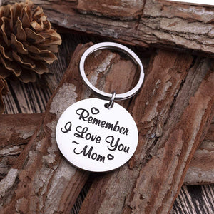 Mothers Day Keychain Gifts for Mom from Daughter Son Remember I Love You Mom Birthday Gifts for Women Mommy Key Ring Wedding Stocking Stuffers for Her