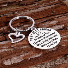 Load image into Gallery viewer, Friendship Gifts to Best Friends Valentine Appreciation Keychain Birthday Gifts for Teenage Girls Women Friends BFF Besties Gal Friends Thank You Gifts Wedding Gifts for Sisters Him Her Key Ring
