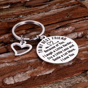 Friendship Gifts to Best Friends Valentine Appreciation Keychain Birthday Gifts for Teenage Girls Women Friends BFF Besties Gal Friends Thank You Gifts Wedding Gifts for Sisters Him Her Key Ring