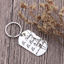 Load image into Gallery viewer, Inspirational Gifts Encouragement Keychain for Teens Boys Girls Young Women Men Friends Birthday Gifts for Son Daughter Be Strong Braver Fearless Key Chain Dog Tag for Him Her Presents
