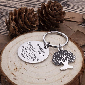 Mothers Day Gifts Keychain For Mom Mothers And Daughters Never Truly Part Mom From Daughter Gifts For Women Birthday Wedding Keyring Bonding Parting Graduation Gifts Keepsake From Mom Daughter