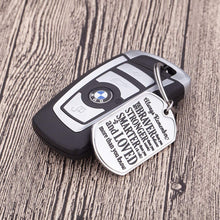 Load image into Gallery viewer, Inspirational Keychain Stocking Stuffers for Him Her Teens Adult Women Friends Son Daughter Christmas Birthday Valentine Gifts Teenage Boy Girls Graduation Present Dogtag Men
