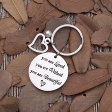 Load image into Gallery viewer, Inspirational Gifts Encouragement Keychain for Her Teens Teenage Girls Sister in Law Young Women Friends Birthday Valentine Day Gifts for Daughter Niece Key Chain Dog Tag for Her Presents
