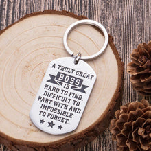 Load image into Gallery viewer, Boss Keychain Appreciation Gifts for Mentor Leader Coworker Leaving Going Away Gifts Supervisor Retirement Thank You Birthday Gifts Colleague Men Women Goodbye Farewell Christmas Presents
