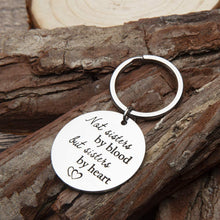 Load image into Gallery viewer, Best Friend Sister Gifts Keychain Key Ring Tag Charm Pendant Family Friendship Gift for Best Friends BFF Teens Girls Women Not Sister by Blood But Sister by Heart Birthday
