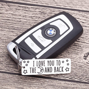 Fathers Day Gifs for Dad I Love You Keychain Gifs for Him from wife daughter son Birthday Anniversary Gifs for Girlfriend Boyfriend Wife Husband Couple Wedding Gifs Men Women Key Ring