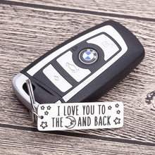 Load image into Gallery viewer, Fathers Day Gifs for Dad I Love You Keychain Gifs for Him from wife daughter son Birthday Anniversary Gifs for Girlfriend Boyfriend Wife Husband Couple Wedding Gifs Men Women Key Ring
