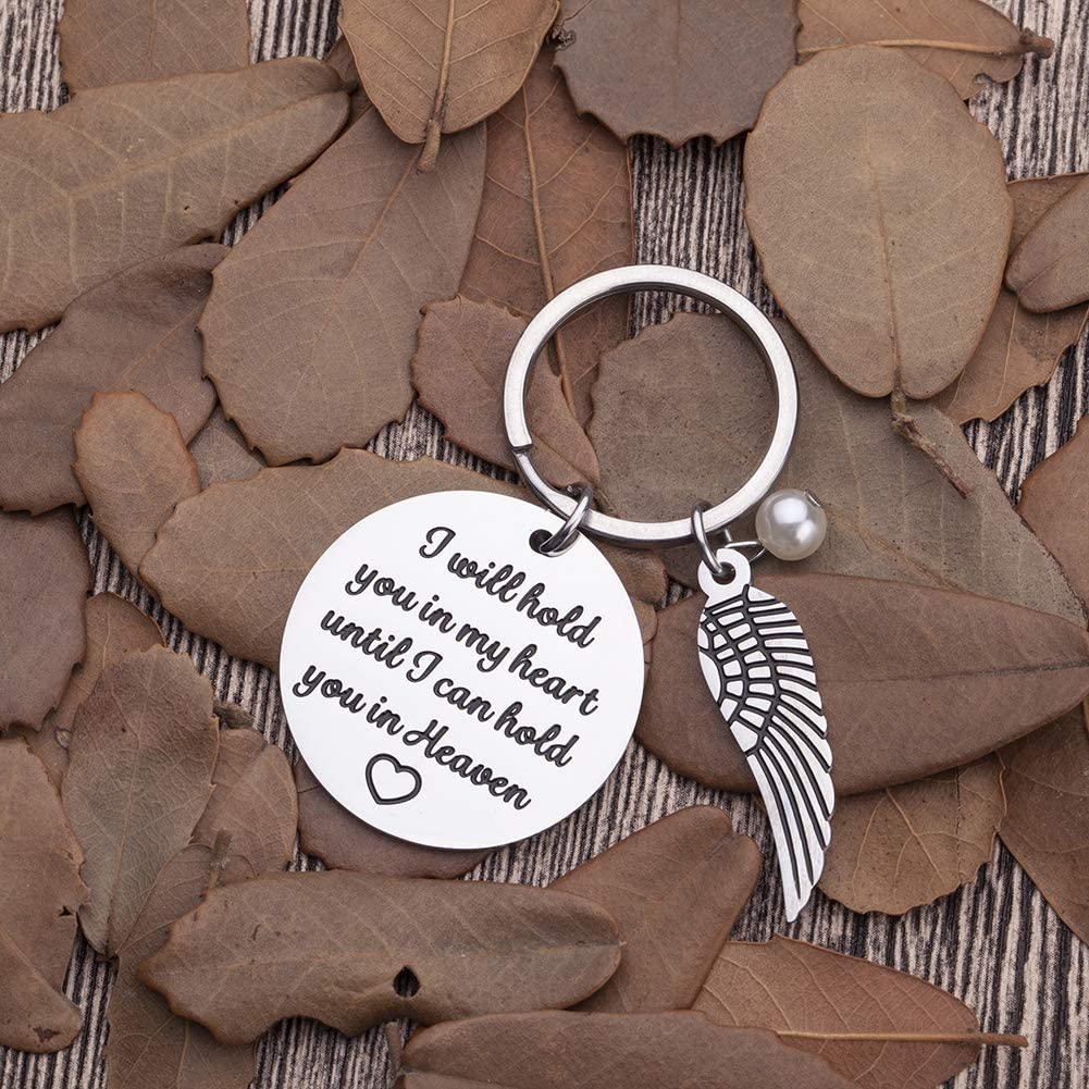 Memorial Gifts Keychain Remembrance Gifts Honor Gifts in Memory of Pet Dog Cat Baby Loss Mom Dad Grandpa Loss Family Pass Away Keepsake Memorial Gifts Jewelry Sympathy Gifts Key Chain
