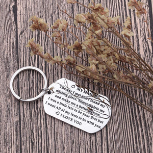 Anniversary Gifts For Him Men Husband To My Man Keychain I Love You Gifts for Hubby Boyfriend Birthday Valentine's Day Fiance Groom Wedding Couple Gifts Key Chain from Girlfriend Wife