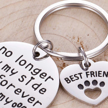 Load image into Gallery viewer, Pet Cat Dog Memorial Keychain Gifts for Pet Owner Dog Mom Dad Remembrance Memory Sympathy Gifts for Loss of Dog Pet Loss Gifts Keepsake for Dog Lover Forever in My Heart Paw Print Keyring
