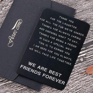 Friendship Gifts Wallet Card Insert For Best Friends Men Women Christmas Valentine Appreciation Birthday Gifts For Friends Bff Besties Gal Male Female Friends Thank You Gifts For Him Her Long Distance