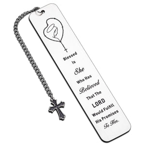 Christian Inspirational Gifts Bookmark for Women Men Book Lovers Bookmarks for Her Girls Kids Bible Verse Religious Gifts Baptism Catholic Christmas Metal Bookmarks Birthday Gifts for Readers in Bulk