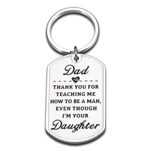 Load image into Gallery viewer, Fathers Day Keychain Gifts for Dad From Kids Son Daughter Men Valentines Best Gifts for Dad Husband Papa Stepdad New Daddy To Be From Stepdaughter Wife Birthday Christmas Stepfathers Day Gifts
