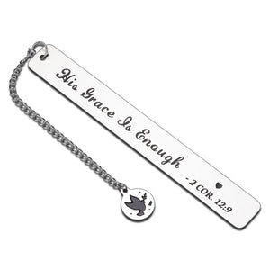 Inspirational Gifts Bookmark for Women Men Christian Baptism Catholic Bookmarks for Him Her Bible Verse Book Lovers Religious Gifts for Girls Kids Readers Christmas Birthday Metal Bookmarks in Bulk