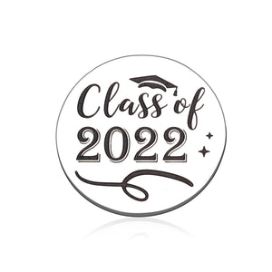 Graduation Gifts for Girls Her Him Class of 2022 Senior Grad Gifts High School College Graduate Gifts Keychain for Men Medical Masters Nurse Students Inspirational Gifts for Son Daughter Best Friend Double-Sided Token