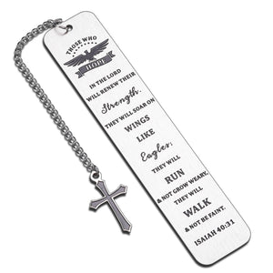 Inspirational Gifts for Women Men Christian Religious Bookmark Bible Verse Gifts for Book Lovers Readers Baptism Catholic Bookmarks Gifts for Him Her Girls Female in Bulk Christmas Birthday Bookmark