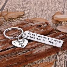 Load image into Gallery viewer, Leaders Boss Appreciation Gifts Keychain for Christmas Men Women Office Gifts for PM Supervisor Mentor Leader Birthday Thank You Leaving Going Away Gifts Retirement Coworker Boss Day Presents
