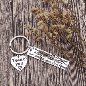 School Assistant-Principal-Gifts-Keychain-Appreciation Thank You Gifts School Counselor Teacher Men Women A Great Principal is Hard to Find Key Chain Retirement Gifts Parting Leaving Present