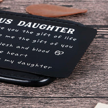 Load image into Gallery viewer, To My Step Daughter Wallet Card Inserts Christmas Valentine Gifts For Step Daughter From Step Mom Mothers Day Inspirational 16 18 Birthday Memento For Her Adult Women Teenage Girls Graduation Gifts
