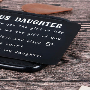 To My Step Daughter Wallet Card Inserts Christmas Valentine Gifts For Step Daughter From Step Mom Mothers Day Inspirational 16 18 Birthday Memento For Her Adult Women Teenage Girls Graduation Gifts