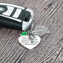 Load image into Gallery viewer, Retirement Gifts Keychain for Women Coworker Leaving Gifts for Retirees Office Colleague Boss Goodbye Farewell Gifts for Him Her Nurses Teachers Military Army Navy Retirement Key Chain Present
