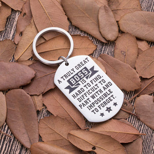 Boss Keychain Appreciation Gifts for Mentor Leader Coworker Leaving Going Away Gifts Supervisor Retirement Thank You Birthday Gifts Colleague Men Women Goodbye Farewell Christmas Presents