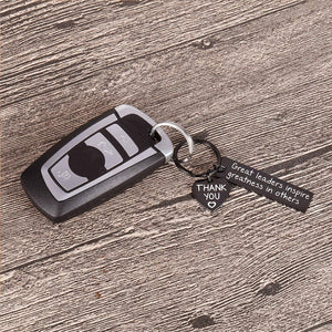 Leaders Boss Appreciation Gifts Keychain for Christmas Men Women Office Gifts for PM Supervisor Mentor Leader Birthday Thank You Leaving Going Away Gifts Retirement Coworker Boss Day Presents