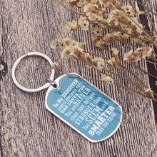 Load image into Gallery viewer, Daughter Keychain Inspirational Gifts for Women Teenage Girls from Mom Dad to Daughter Birthday Graduation Always Remember You are Braver Key Ring Motivational Wedding Gifts for Her
