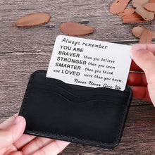 Load image into Gallery viewer, Wallet Card Insert Inspirational Christmas Valentine Gifts For Teen Guys Girls Women Men 2021 Gradation Gifts For Son Daughter Graduates Teenage Coming of Age Birthday For Teens Him Her
