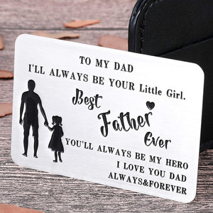 To My Dad Wallet Insert Card Gifs For Dad Fathers Day Gifs Dad Valentine Birthday From Daughter To Step Dad To Be Husband Kids I Love You Father Of The Bride Step Father Figure Men Him