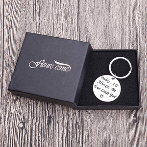 Fathers Day Gifts For Dad Keychain Birthday Gifts For Step Dad From Daughter Son Kids Wife Always Be Your Little Girl Key Ring Father In Law Dad Of The Bride Wedding Anniversary Men Him