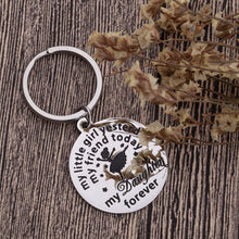 Load image into Gallery viewer, Fleure Esme Daughter Keychain Gifts From Mom Dad To Daughter For Birthday Women Teens Birthday Wedding Bride Gifts My Daughter Forever Gifts From Mother Father
