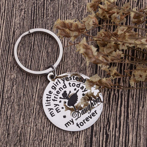 Fleure Esme Daughter Keychain Gifts From Mom Dad To Daughter For Birthday Women Teens Birthday Wedding Bride Gifts My Daughter Forever Gifts From Mother Father