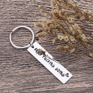 Fleure Esme Graduation Motivational Gifts for Women Men Friends Keep Going Keychain Inspirational Awareness Gifts for Cancer Patients Teens Boys Girls Encouragement Gifts Key Ring for Him Her Present