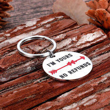 Load image into Gallery viewer, Boyfriend Girlfriend Christmas Birthday Gifs Funny I’m Yours Keychain Valentine Day for Him Her Husband Wife Anniversary for Man Women Fiance Bride Groom Engagement Wedding Keychain
