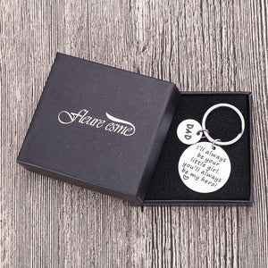 Dad Christmas Birthday Gifts Fathers Day Stocking Stuffers for Dad Keychain Step Daddy Gifts from Daughter Son Kids Wife Father in Law Dad of The Bride Wedding Anniversary Presents Keyring Men Him