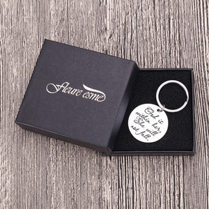 Inspirational Graduation Gifts Bible Verse Daughter Keychain for Women Friend Sisters Birthday Encouragement Gifts She Will Not Fall Key Ring Teen Girls