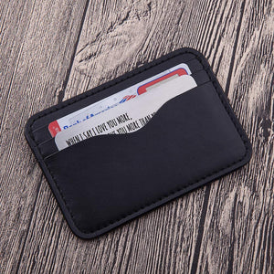 Wallet Insert Card Anniversary Gifts For Men Husband From Wife Girlfriend Boyfriend Birthday Gifts Metal Mini Love Note Valentine Wedding Gifts For Groom Bride Him Her Deployment Gifts