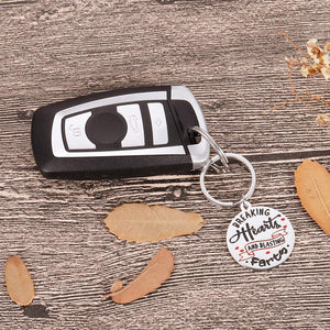 Fleure Esme Funny Dog pet tag Keychain enrgraved Collar id tag cat Dog tag for pet from dogmom dogdad Breaking Hearts