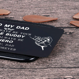 Son to My Dad Wallet Insert Card Valentine’s Day Gifs From Son For Dad Fathers Day Gifs Christmas Birthday Son To Step Dad from Little boy Kids I Love You Father Step Father Figure Wedding Men Him