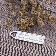 Load image into Gallery viewer, Drive Safe Keychain Handsome I Love You Engraved Keychain Christmas Gifts Key Tag Best Stocking Stuffers Birthday Gifts for Men Boyfriend Husband Dad Couples Trucker Gifts Love Keychains for Him Men
