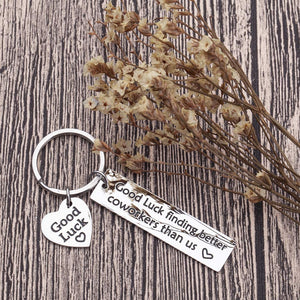 Coworkers Leaving Gifts Keychain For Men Women Good Bye Farewell Parting Going Away Gifts For Coworker Supervisor Boss Colleagues Friends Promotion Quitting Gifts For Him Her Presents