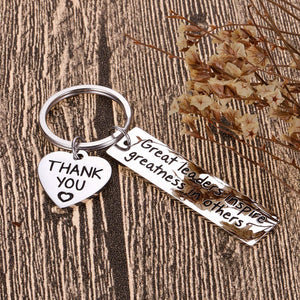Leaders Boss Appreciation Gifts Keychain for Christmas Men Women Office Gifts for PM Supervisor Mentor Leader Birthday Thank You Leaving Going Away Gifts Retirement Coworker Boss Day Presents