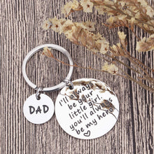 Load image into Gallery viewer, Dad Christmas Birthday Gifts Fathers Day Stocking Stuffers for Dad Keychain Step Daddy Gifts from Daughter Son Kids Wife Father in Law Dad of The Bride Wedding Anniversary Presents Keyring Men Him
