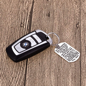 To My Daughter Keychain Christmas Gifts for daughter from Mom Dad Father Inspirational Stocking Stuffers For Her From Teen Adult Women Teenage Girls Kids Birthday Gradation Wedding Presents